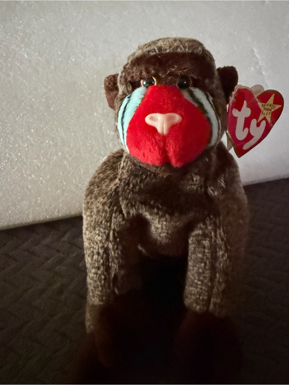 Ty Original Beanie Baby Cheeks May 18, 1999 Baboon Tag Attached Colorful Plush